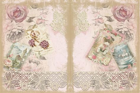 Download Free Shabby Digital Papers Cameo